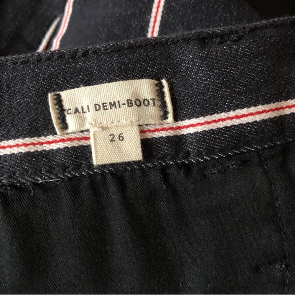 Madewell Cali Denim Boot in Elsie Striped sz 26 - Picture 3 of 7